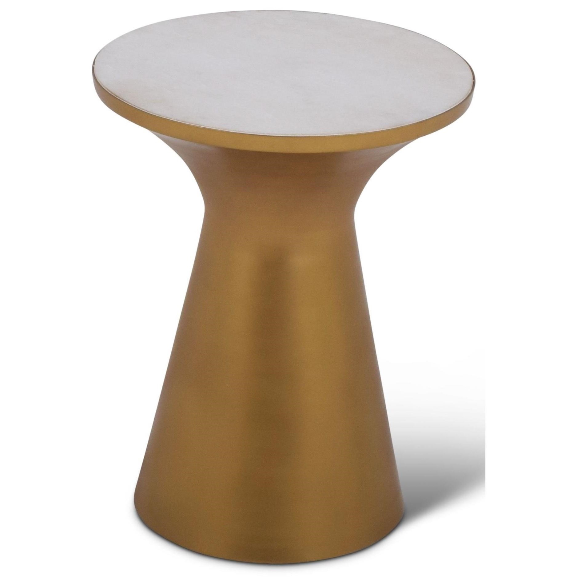 Steve Silver India Accents Contemporary Jaipur Round Table with White